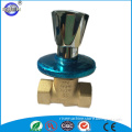brass e-casting body chrome plated&polishing zinc handle stop valve